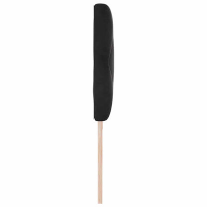 Led-sengegavl Med Led -strimmellys Geometrisk Sort 200 Cm Fløjl - Billede 7