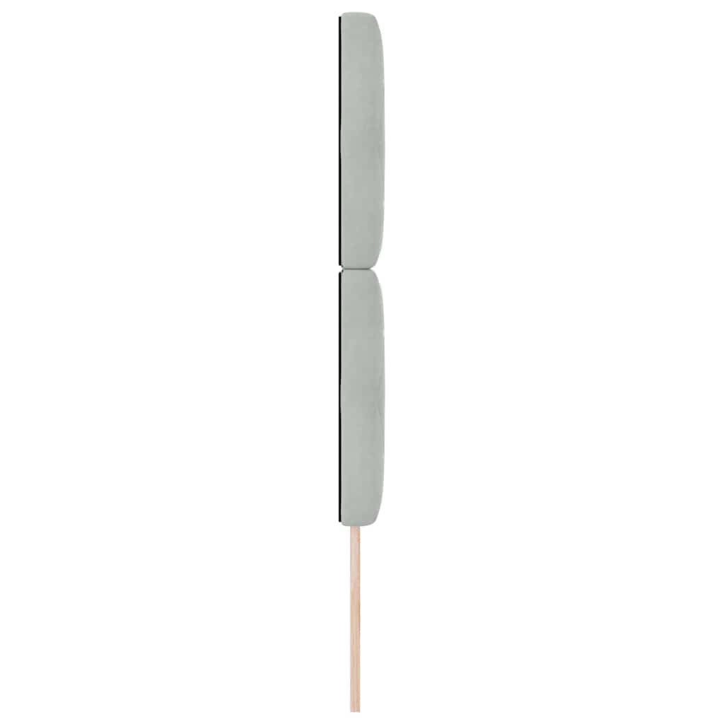 Led Sengegavl Med Led -strimmellys Argyle Lysegrå 80 Cm Fløjl - Billede 6