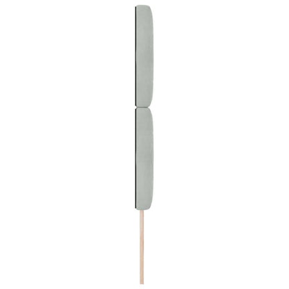 Led Sengegavl Med Led -strimmellys Argyle Lysegrå 80 Cm Fløjl - Billede 6