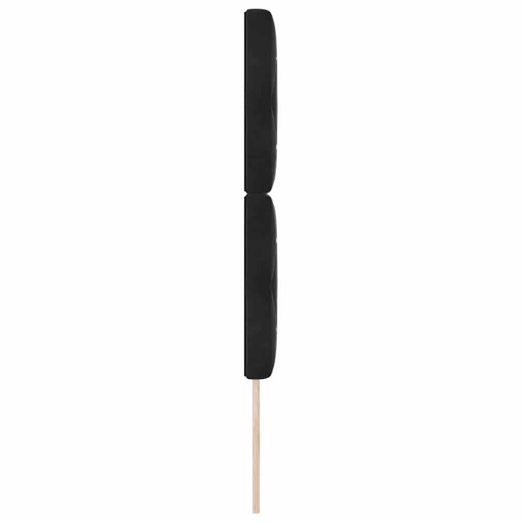 Led Sengegavl Med Led -strimmellys Argyle Sort 80 Cm Fløjl - Billede 6