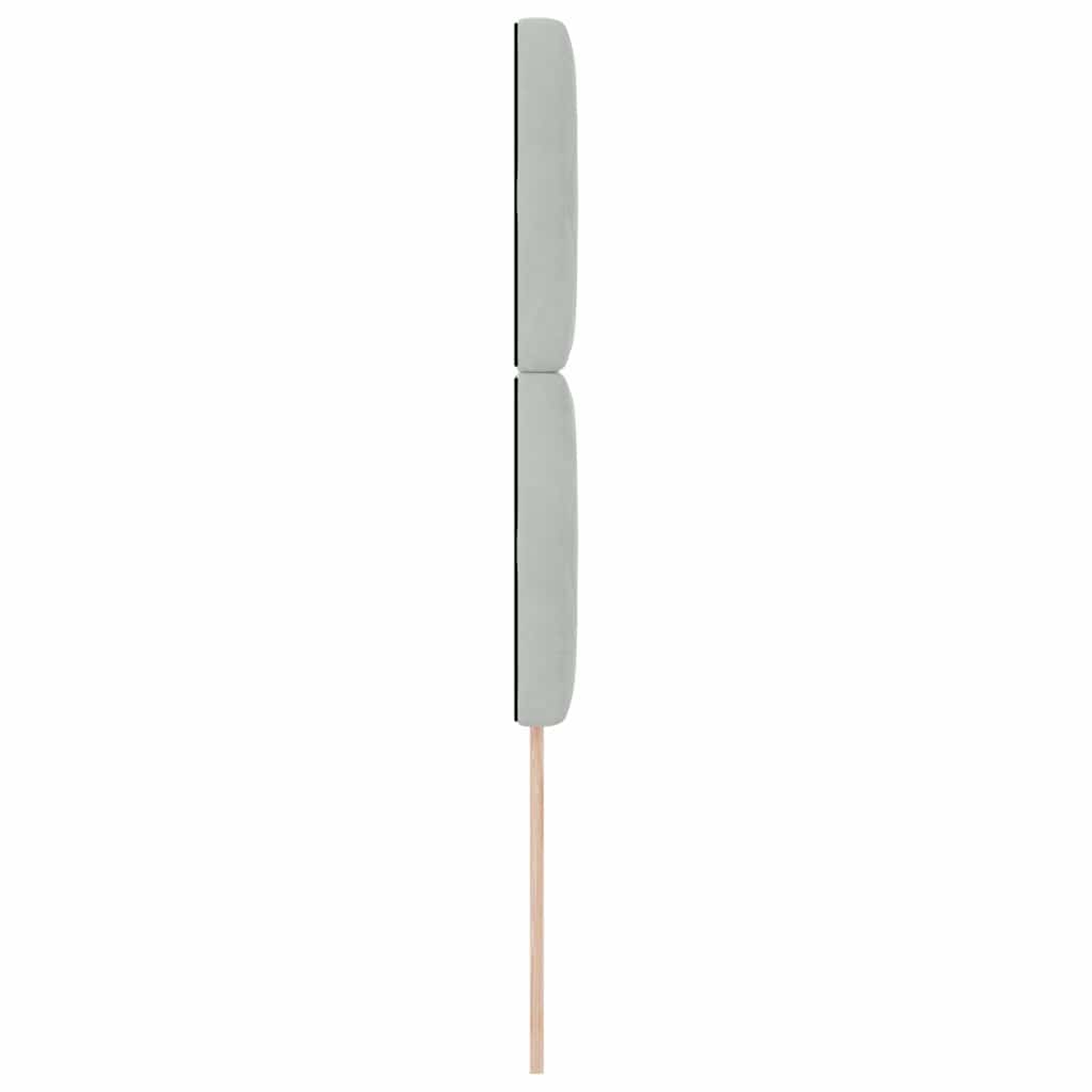 Led Sengegavl Med Led -strimmellys Argyle Lysegrå 100 Cm Fløjl - Billede 6