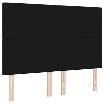 Led Sengegavl Med Led -strimmellys Argyle Sort 144 Cm Fløjl - Billede 8
