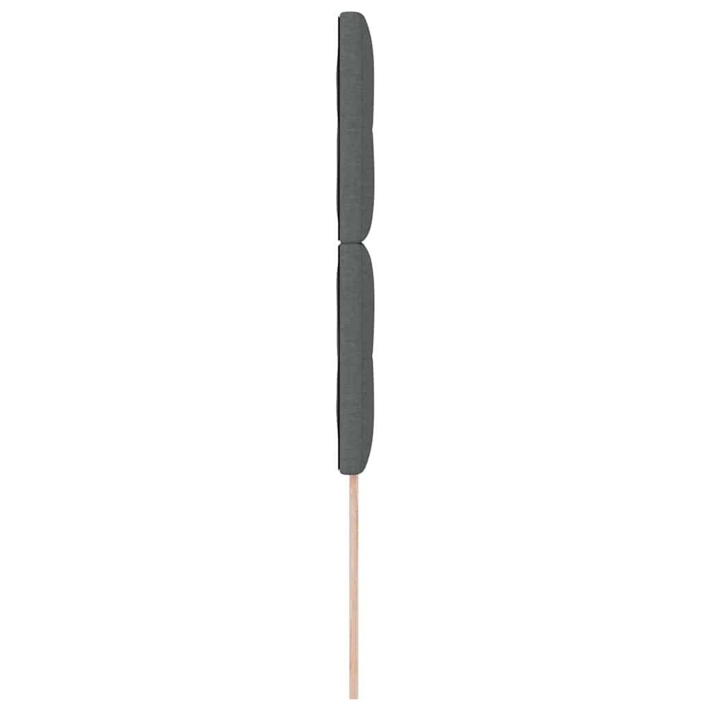 Led Sengegavl Med Led -strimmellys Mørkegrå 80 Cm Stof - Billede 7
