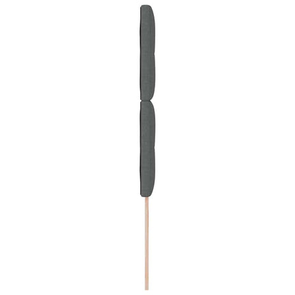 Led Sengegavl Med Led -strimmellys Mørkegrå 80 Cm Stof - Billede 7