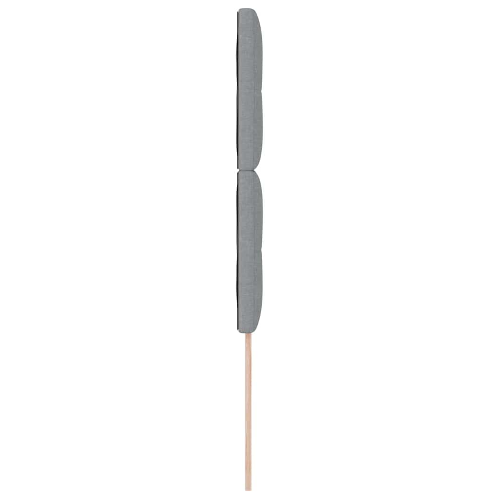 Led Sengegavl Med Led -strimmellys Manuel Lysegrå 100 Cm Stof - Billede 6