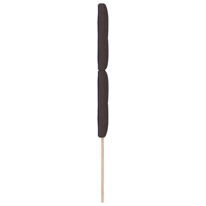 Led Sengegavl Med Led -strimmellys Mørk Brun 100 Cm Stof - Billede 7