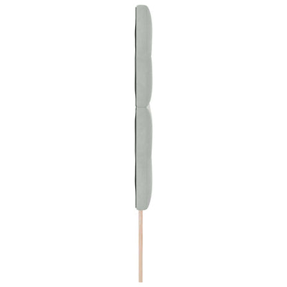 Hovedgærde Med Led -strimmellys Lysegrå 72 Cm Fløjl - Billede 7