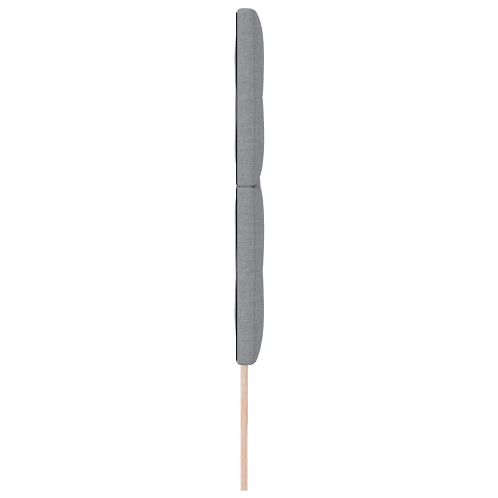 Led Sengegavl Med Led -strimmellys Lysegrå 200 Cm Stof - Billede 7