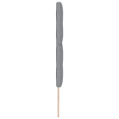 Led Sengegavl Med Led -strimmellys Lysegrå 200 Cm Stof - Billede 7