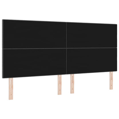 Led Sengegavl Med Led -strimmellys Mørkegrå 200 Cm Stof - Billede 8