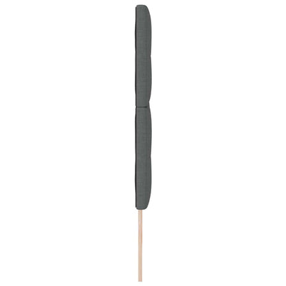 Led Sengegavl Med Led -strimmellys Mørkegrå 200 Cm Stof - Billede 7