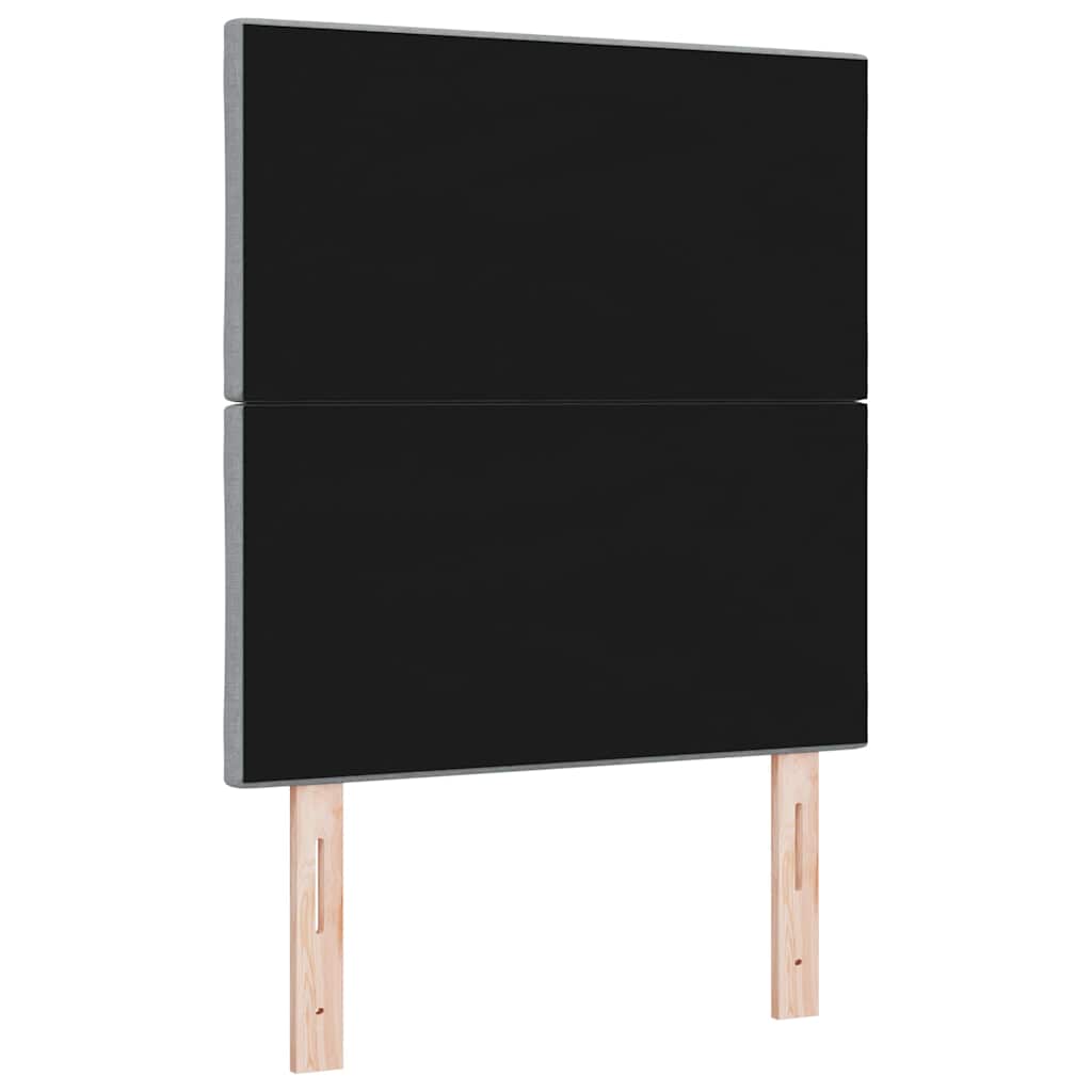 Hovedgærde Med Led -strimmellys Indstillelig Lysegrå 80 Cm Stof - Billede 8