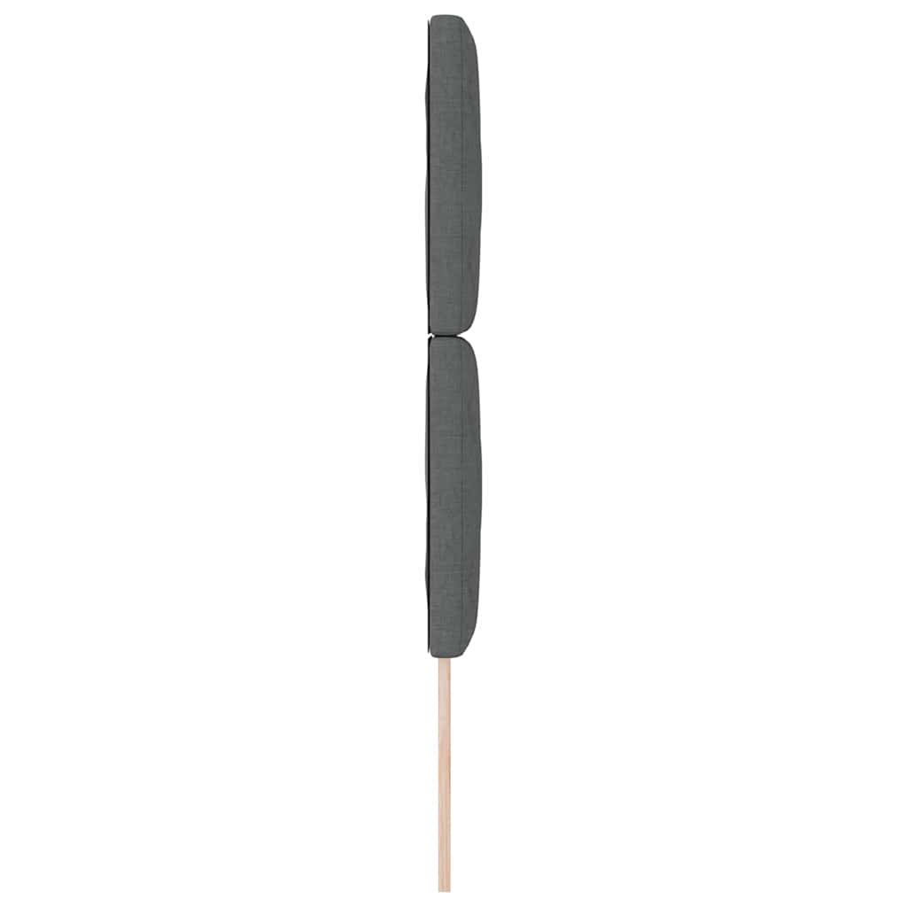 Hovedgærde Med Led -strimmellys Med Hovedgærde Grå 80 Cm Stof - Billede 7