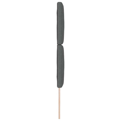Hovedgærde Med Led -strimmellys Med Hovedgærde Grå 80 Cm Stof - Billede 7