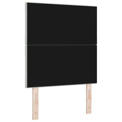 Led-sengegavl Med Led -strimmellys Lysegrå 80 Cm Fløjl - Billede 8