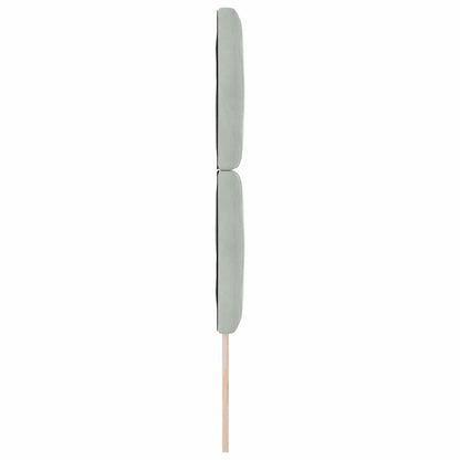 Led-sengegavl Med Led -strimmellys Lysegrå 80 Cm Fløjl - Billede 7