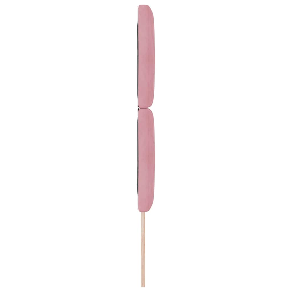 Led-sengegavl Med Led -strimmellys Lyserød 80 Cm Fløjl - Billede 7