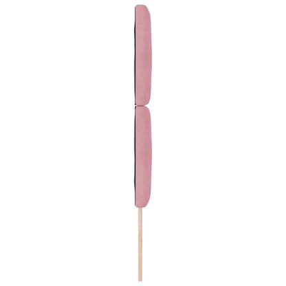 Led-sengegavl Med Led -strimmellys Lyserød 80 Cm Fløjl - Billede 7
