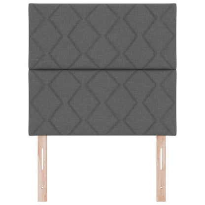 Hovedgærde Med Led -strimmellys Med Hovedgærde Grå 90 Cm Stof - Billede 6