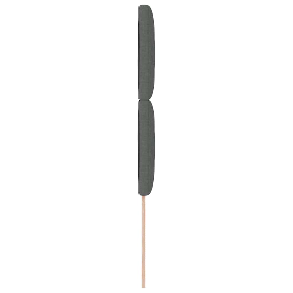 Hovedgærde Med Led -strimmellys Med Hovedgærde Grå 90 Cm Stof - Billede 7