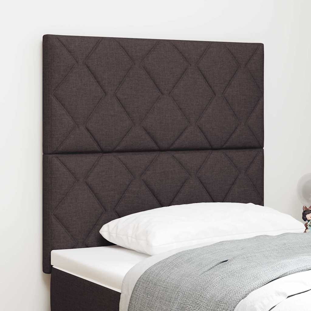 Hovedgærde Med Led -strimmellys Med Hovedgærde Brun 90 Cm Stof - Hovedbillede