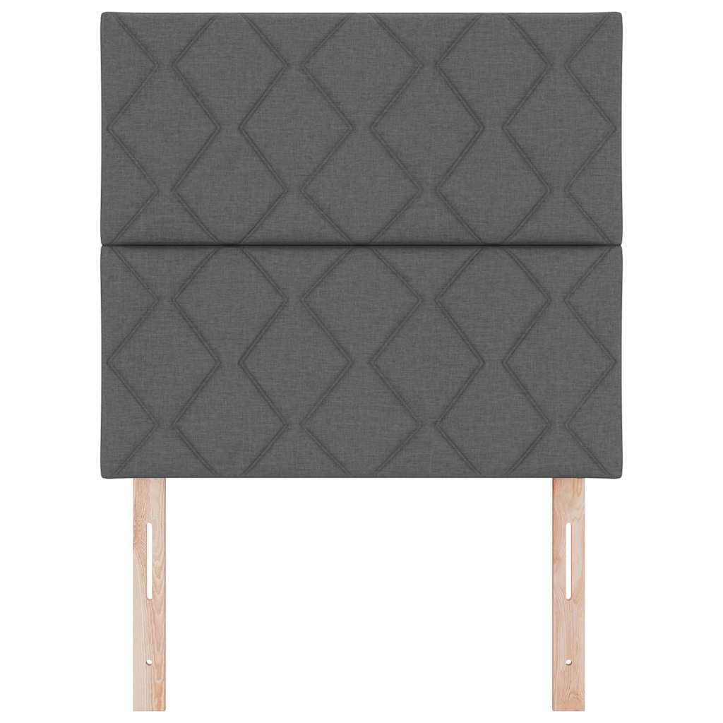 Hovedgærde Med Led -strimmellys Med Hovedgærde Grå 100 Cm Stof - Billede 6
