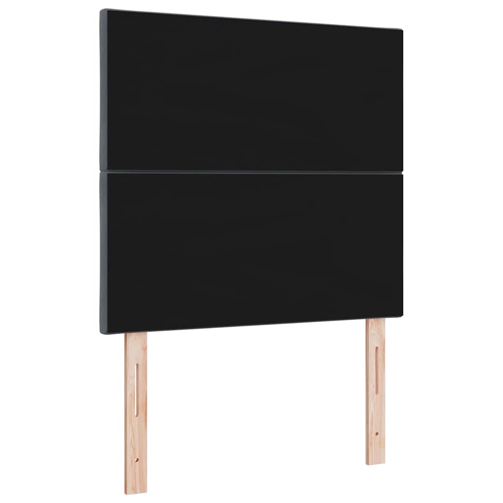 Led-sengegavl Med Led -strimmellys Mørkegrå 100 Cm Fløjl - Billede 8