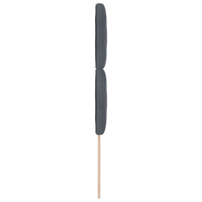 Led-sengegavl Med Led -strimmellys Mørkegrå 100 Cm Fløjl - Billede 7