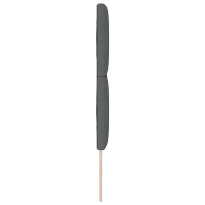 Hovedgærde Med Led -strimmellys Med Hovedgærde Grå 144 Cm Stof - Billede 7