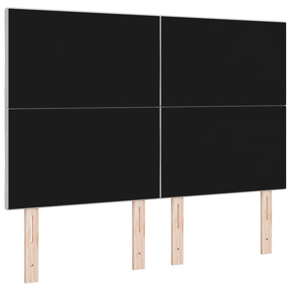Led-sengegavl Med Led -strimmellys Lysegrå 144 Cm Fløjl - Billede 8