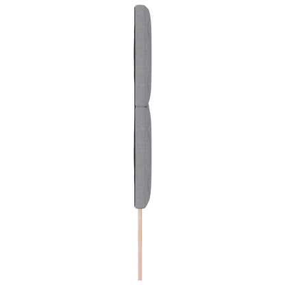 Hovedgærde Med Led -strimmellys Lysegrå 160 Cm Stof - Billede 7