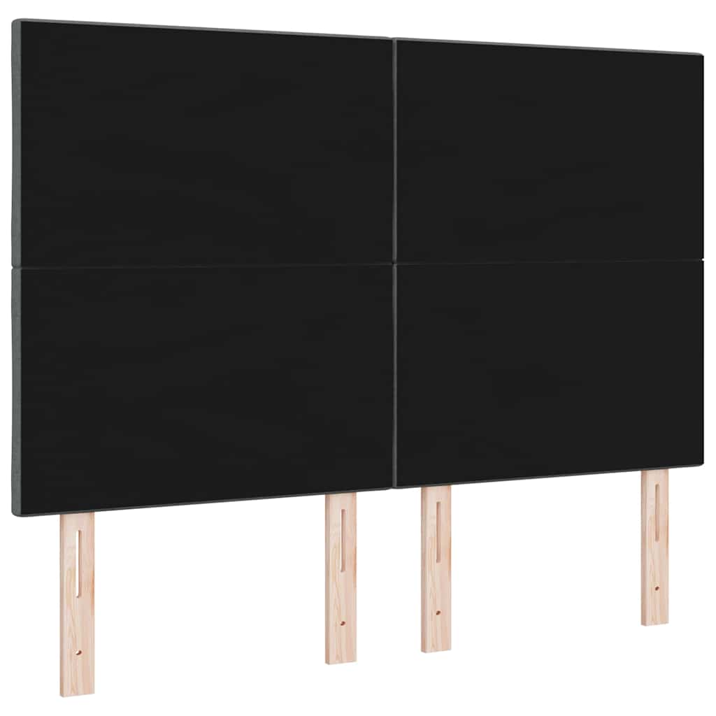Hovedgærde Med Led -strimmellys Med Hovedgærde Grå 160 Cm Stof - Billede 8