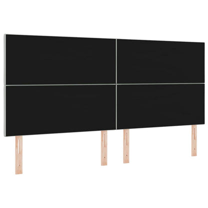 Led-sengegavl Med Led -strimmellys Lysegrå 200 Cm Fløjl - Billede 8