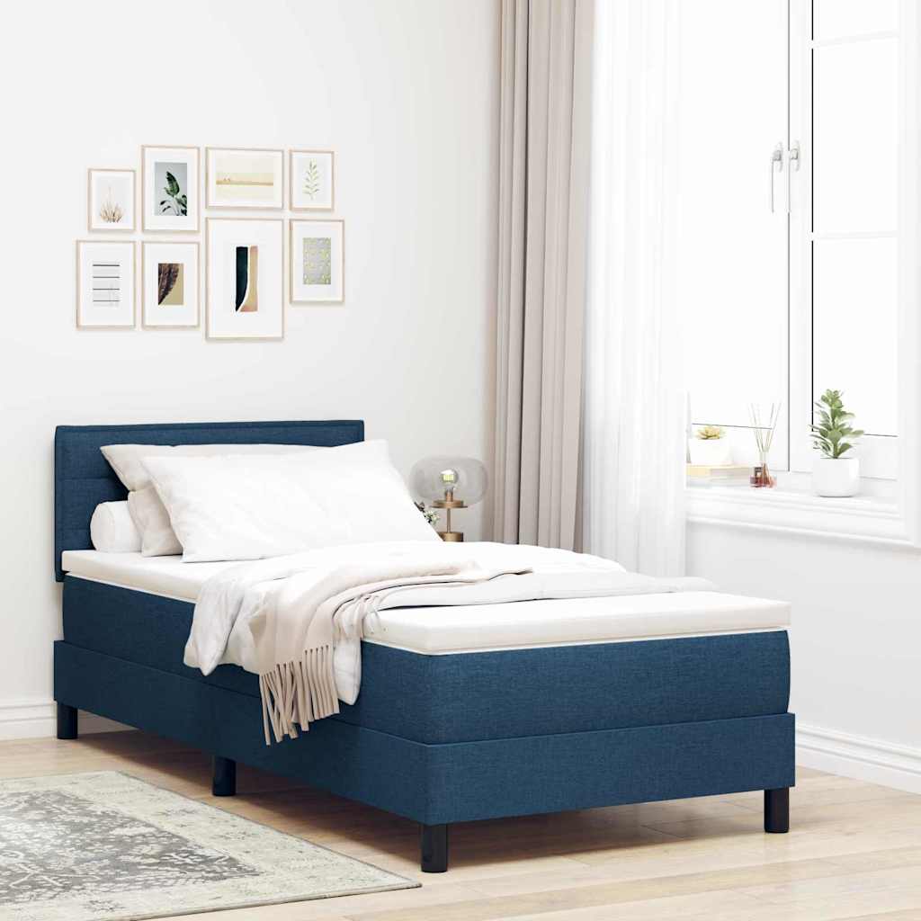 Box Spring Seng Med Pude Med Hovedgærde Stof - Variant 3338579