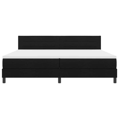 Boxmadras Med Topmadras Med Madras Sort 200 X 200 Cm Stof - Billede 8