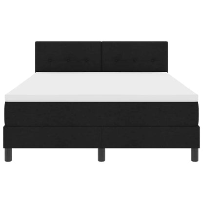 Boxmadras Med Topmadras Med Madras Sort 140 X 190 Cm Stof - Billede 8