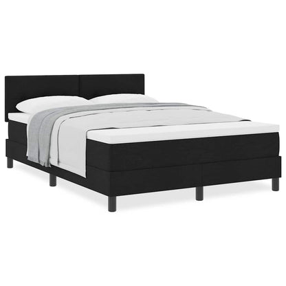 Boxmadras Med Topmadras Med Madras Sort 140 X 190 Cm Stof - Billede 4