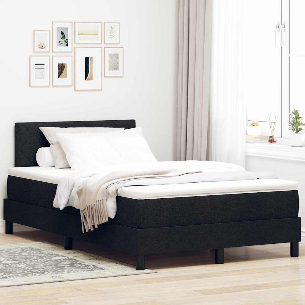 Box Spring Seng Med Pude Med Hovedgærde Stof - Variant 3338757