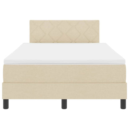 Boxmadras Med Topmadras Med Madras Creme 120 X 200 Cm Stof - Billede 8