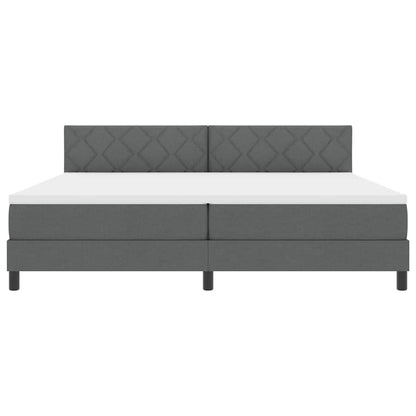 Boxmadras Med Topmadras Med Madras Mørkegrå 200 X 200 Cm Stof - Billede 8