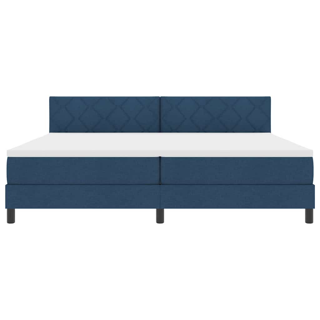 Boxmadras Med Topmadras Med Madras Blå 200 X 200 Cm Stof - Billede 8