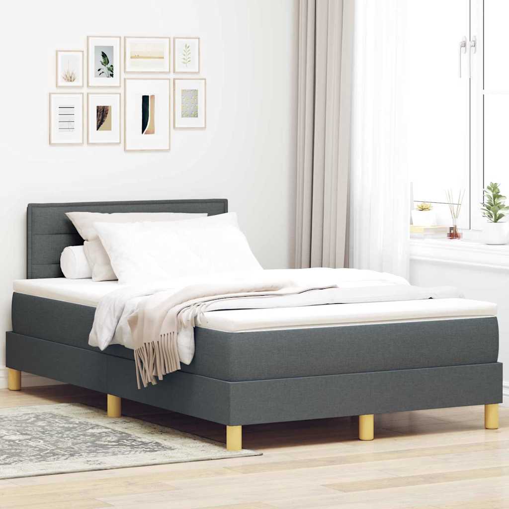 Box Spring Seng Med Pude Stof - Variant 3338826