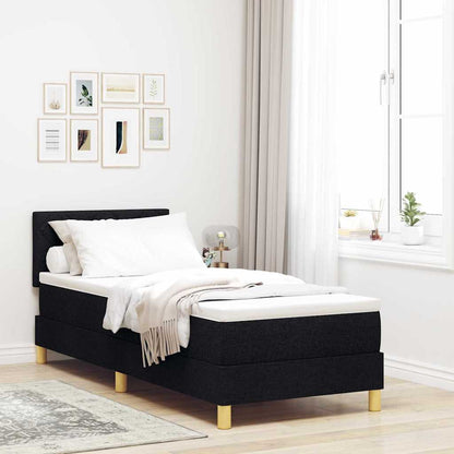 Box Spring Seng Med Pude Med Hovedgærde Stof - Variant 3338953