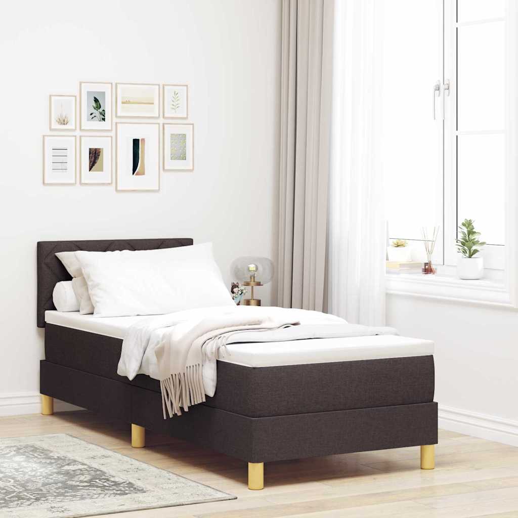 Box Spring Seng Med Pude Stof - Variant 3338954