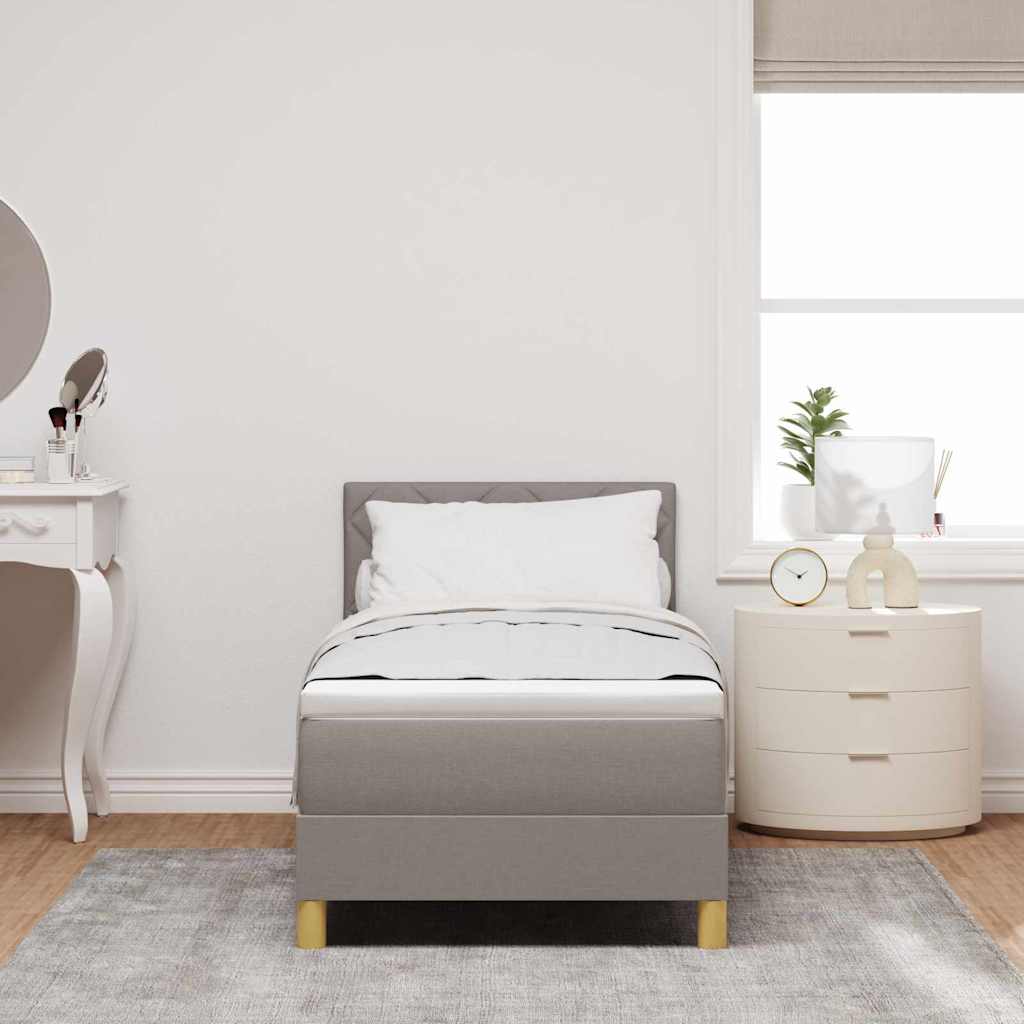 Box Spring Seng Med Pude Stof - Billede 3