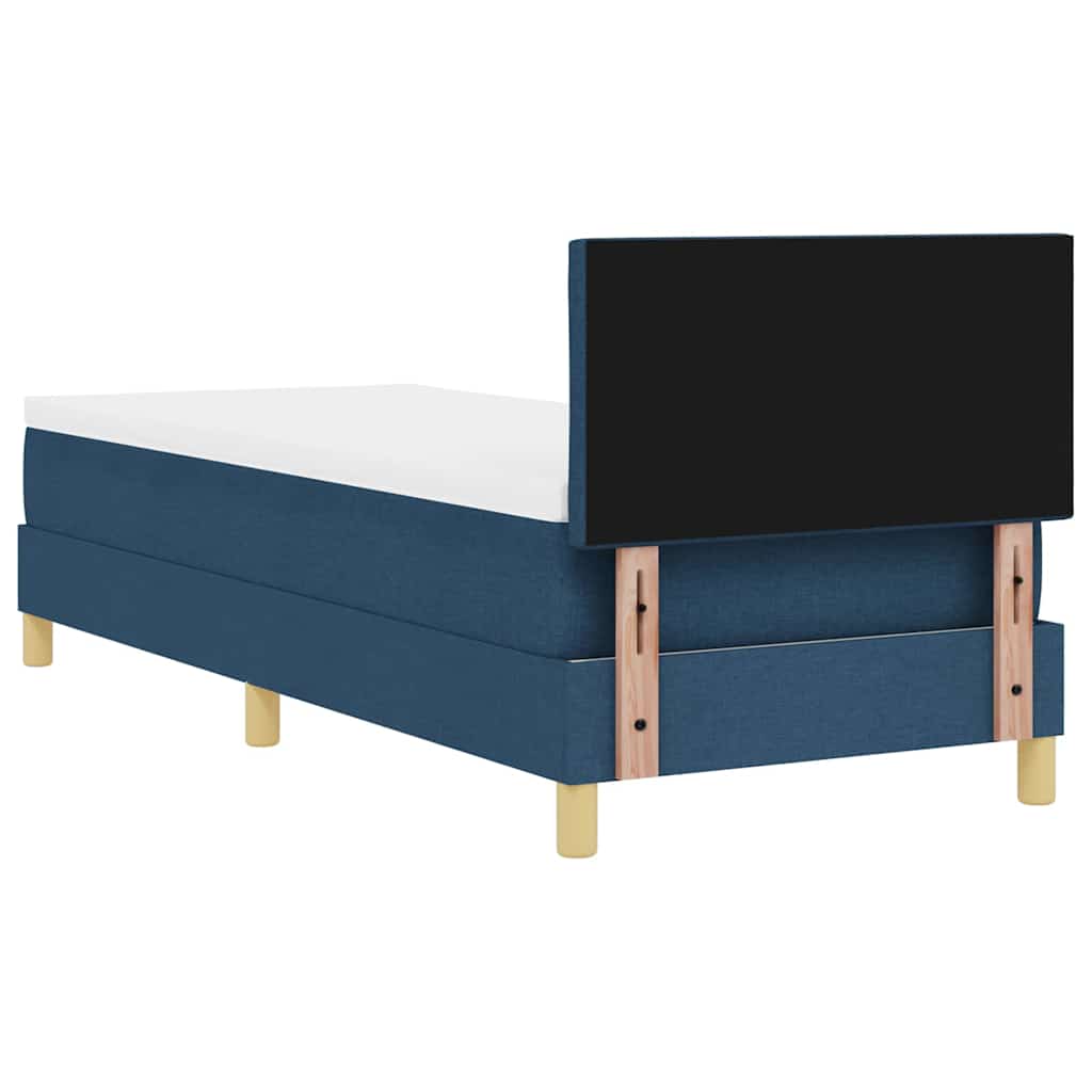 Box Spring Seng Med Pude Med Hovedgærde Stof - Billede 9