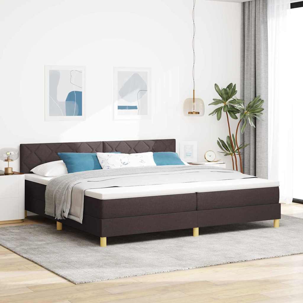 Box Spring Seng Med Pude Stof - Variant 3339024