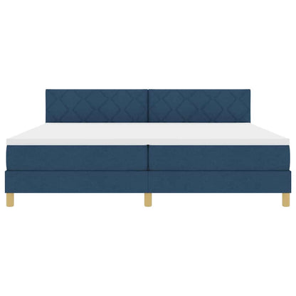 Boxmadras Med Topmadras Med Madras Blå 200 X 200 Cm Stof - Billede 8