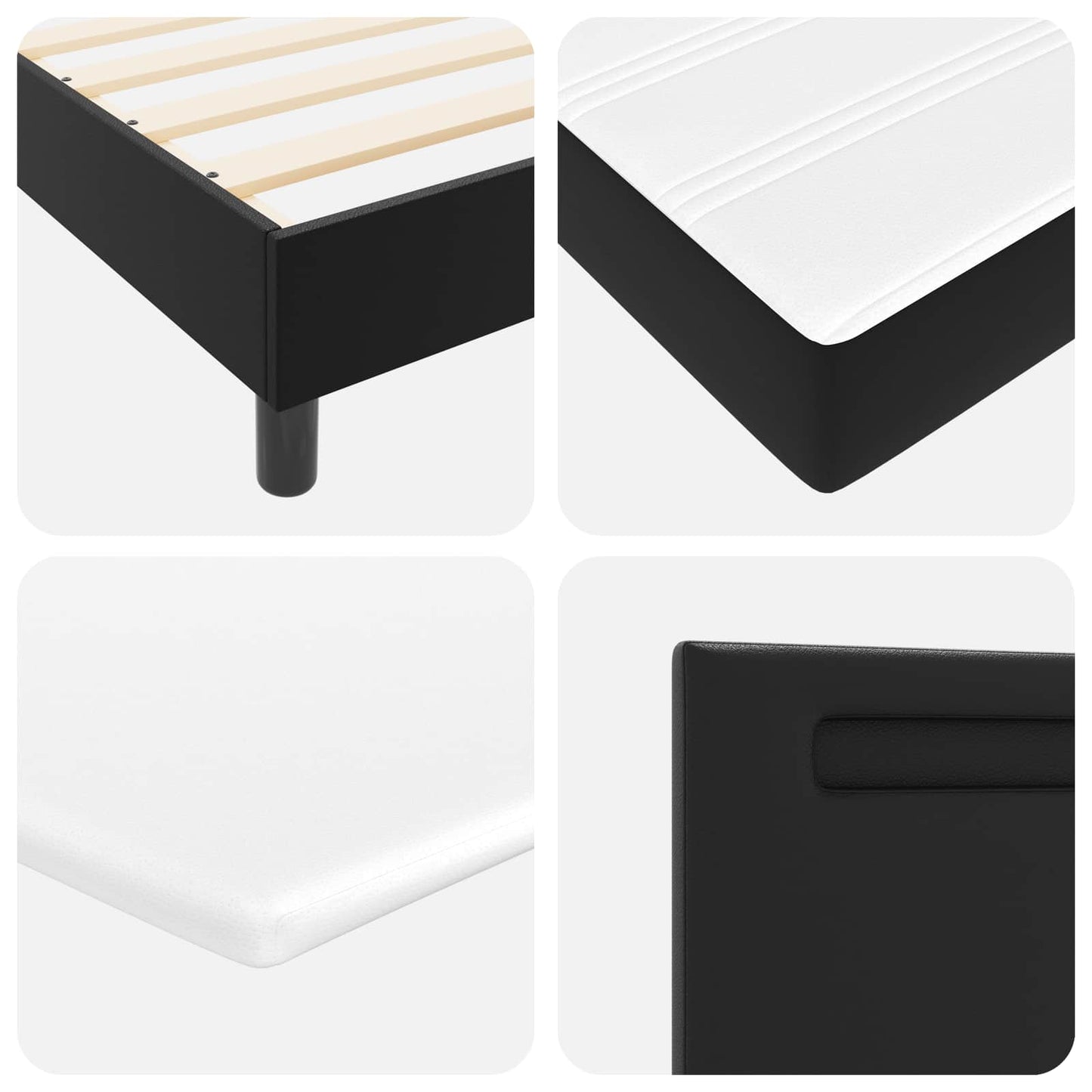 Box Spring Seng Med Madras Kunstlæder - Billede 11