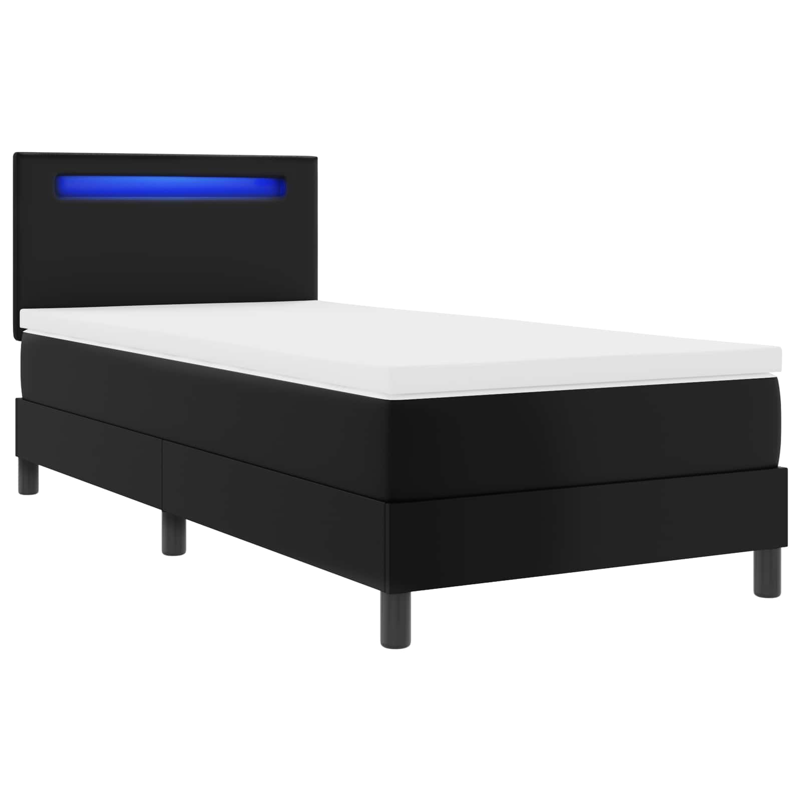 Box Spring Seng Med Madras Kunstlæder - Billede 5